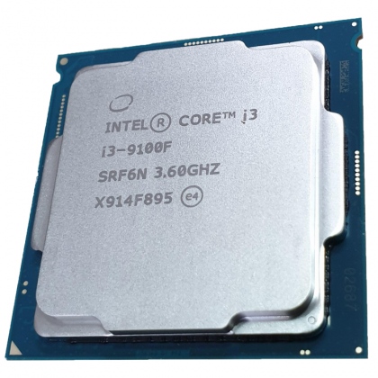 CPU I3 9100F (3.6Ghz, 4 nhân 4 luồng, 6MB Cache, 65W)