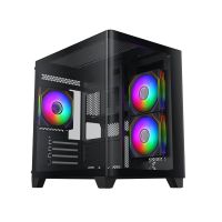 Case Xigmatek Pano M Nano 3GF Arctic (M-ATX, Sẵn 3 Fan Led) _Đen